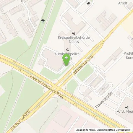 Standortübersicht der Tankstelle Stadtwerke Neuss Energie und Wasser GmbH in 41464 Neuss