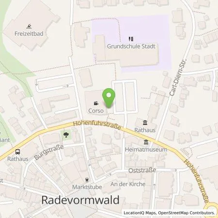 Standortübersicht der Tankstelle Stadtwerke Radevormwald GmbH in 42477 Radevormwald