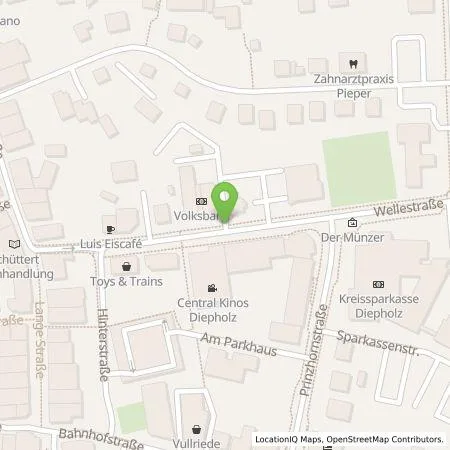 Standortübersicht der Tankstelle Stadtwerke EVB Huntetal GmbH in 49356 Diepholz