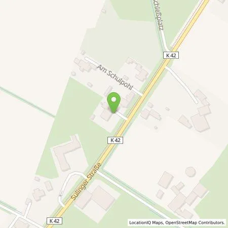 Standortübersicht der Tankstelle Stadtwerke EVB Huntetal GmbH in 49419 Wagenfeld