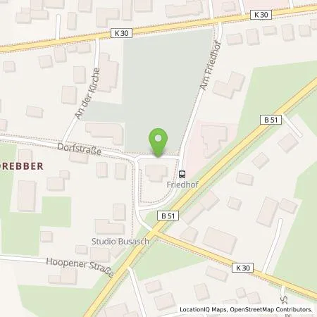 Standortübersicht der Tankstelle Stadtwerke EVB Huntetal GmbH in 49457 Drebber