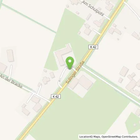 Standortübersicht der Tankstelle Stadtwerke EVB Huntetal GmbH in 49419 Wagenfeld