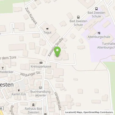 Standortübersicht der Tankstelle Regioladen+ GmbH & Co.KG in 34596 Bad Zwesten