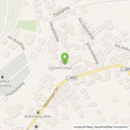 Standortübersicht der Tankstelle Regioladen+ GmbH & Co.KG in 35088 Battenberg (Eder)