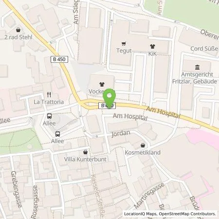 Standortübersicht der Tankstelle Regioladen+ GmbH & Co.KG in 34560 Fritzlar