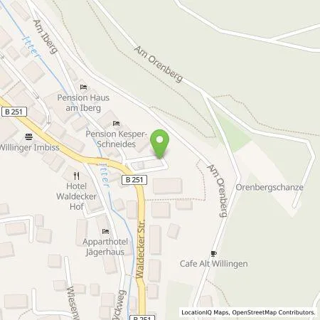 Standortübersicht der Tankstelle Regioladen+ GmbH & Co.KG in 34508 Willingen (Upland)