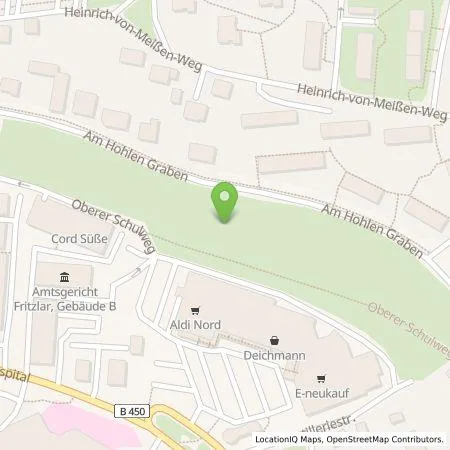 Standortübersicht der Tankstelle Regioladen+ GmbH & Co.KG in 34560 Fritzlar