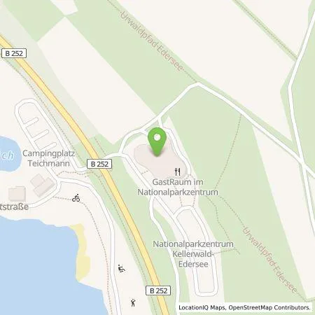 Standortübersicht der Tankstelle Regioladen+ GmbH & Co.KG in 34516 Vöhl Herzhausen