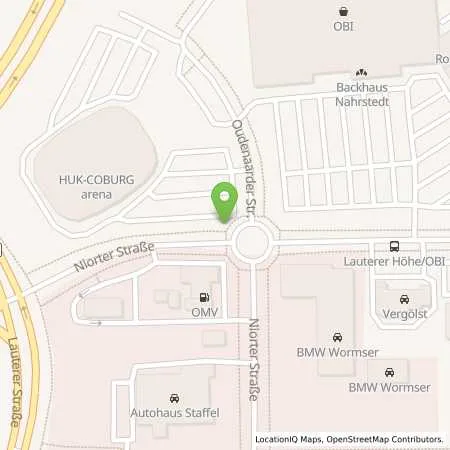 Standortübersicht der Tankstelle SÜC Energie und H20 GmbH in 96450 Coburg