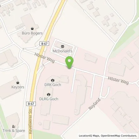 Standortübersicht der Tankstelle Stadtwerke Goch Energie GmbH in 47574 Goch