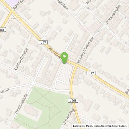 Standortübersicht der Tankstelle Stadtwerke Goch Energie GmbH in 47574 Goch