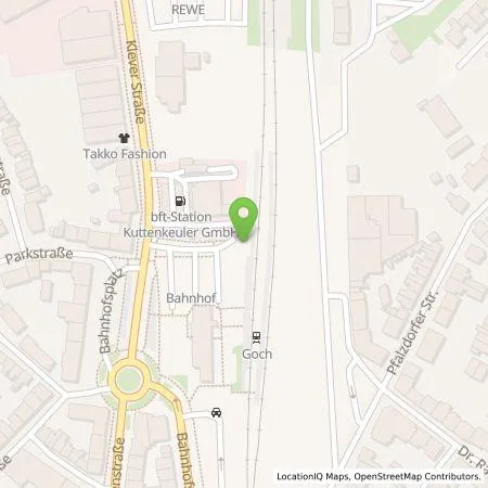 Standortübersicht der Tankstelle Stadtwerke Goch Energie GmbH in 47574 Goch