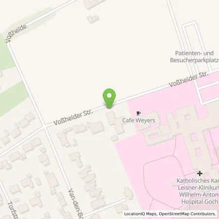 Standortübersicht der Tankstelle Stadtwerke Goch Energie GmbH in 47574 Goch