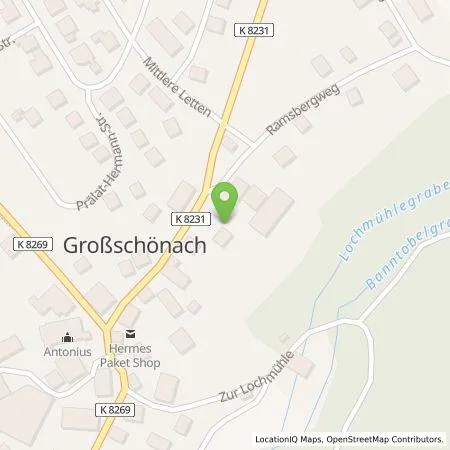 Standortübersicht der Tankstelle Thüga Energie GmbH in 88634 Herdwangen-Schönach