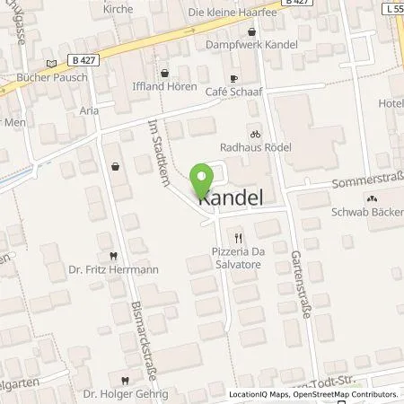 Standortübersicht der Tankstelle Thüga Energie GmbH in 76870 Kandel