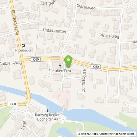 Standortübersicht der Tankstelle Rhegio Natur GmbH in 46414 Rhede