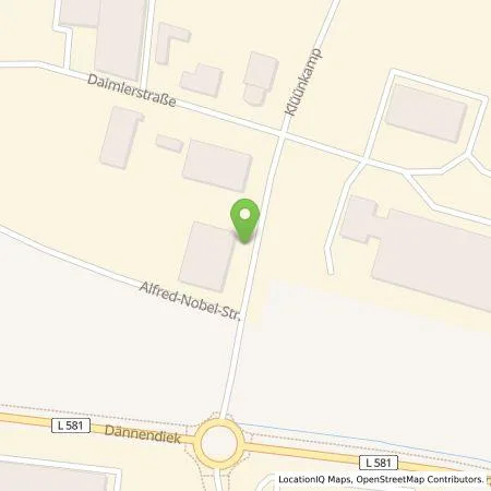 Standortübersicht der Tankstelle Rhegio Natur GmbH in 46414 Rhede