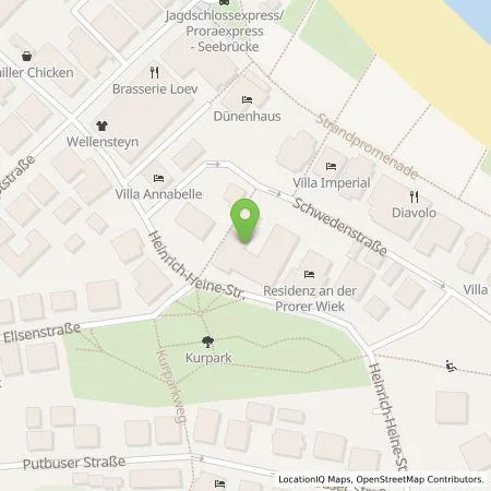 Standortübersicht der Tankstelle Gemeinde Ostseebad Binz Eigenbetrieb Binzer Bucht Tourismus in 18609 Ostseebad Binz