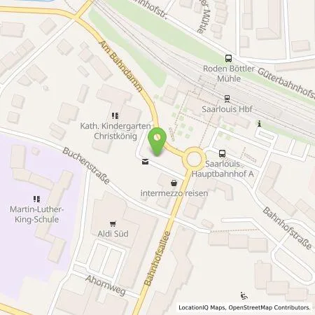 Standortübersicht der Tankstelle Stadtwerke Saarlouis GmbH in 66740 Saarlouis