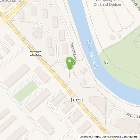 Standortübersicht der Tankstelle Stadtwerke Saarlouis GmbH in 66740 Saarlouis