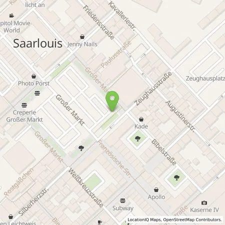 Standortübersicht der Tankstelle Stadtwerke Saarlouis GmbH in 66740 Saarlouis