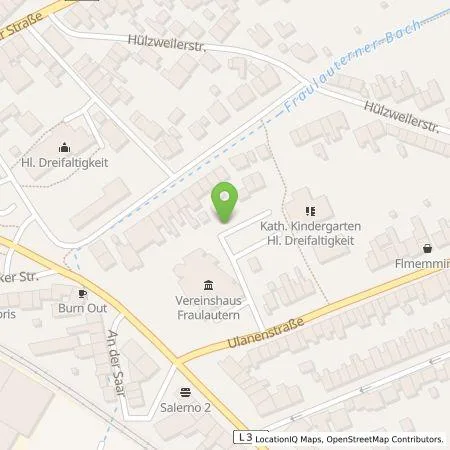 Standortübersicht der Tankstelle Stadtwerke Saarlouis GmbH in 66740 Saarlouis