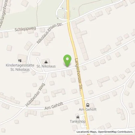 Standortübersicht der Tankstelle Neue Energien GmbH in 42551 Velbert