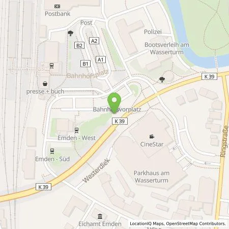 Standortübersicht der Tankstelle Emden Digital GmbH in 26721 Emden