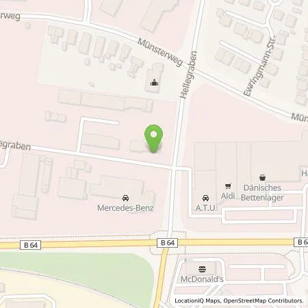 Standortübersicht der Tankstelle Stadtwerke Warendorf GmbH in 48231 Warendorf