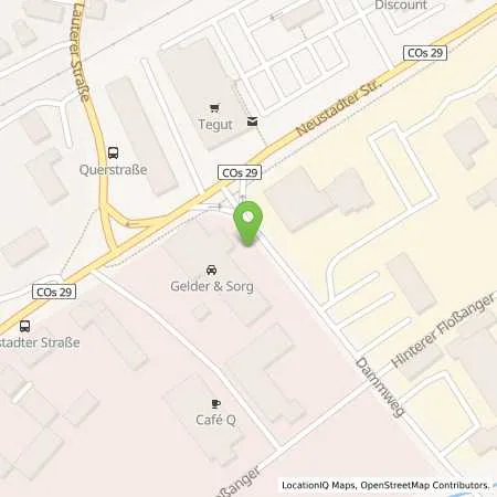 Standortübersicht der Tankstelle SÜC Energie und H20 GmbH in 96450 Coburg