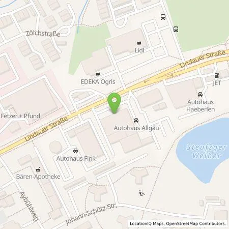 Standortübersicht der Tankstelle KreuterMedeleSchäfer GmbH & Co. KG in 87435 Kempten