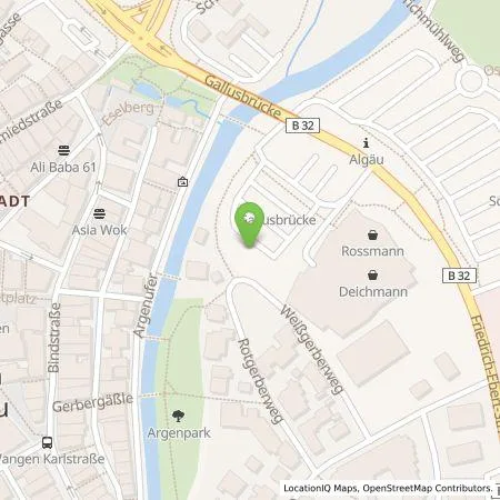 Standortübersicht der Tankstelle EnBW mobility+ AG und Co.KG in 88239 Wangen im Allgäu