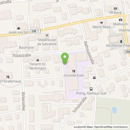 Standortübersicht der Tankstelle EBERwerk GmbH & Co. KG in 85586 Poing