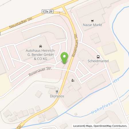 Standortübersicht der Strom (Elektro) Tankstelle: SÜC Energie und H20 GmbH in 96450, Coburg