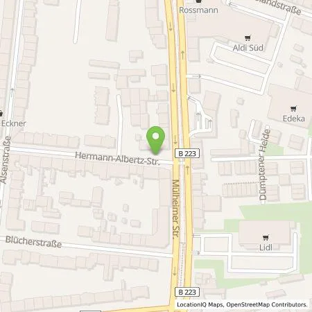 Standortübersicht der Tankstelle HOCHTIEF Ladepartner GmbH in 46045 Oberhausen