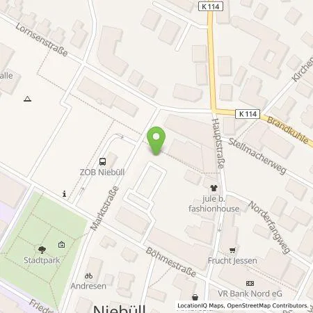 Standortübersicht der Tankstelle Stadtwerke Nordfriesland GmbH in 25899 Niebüll