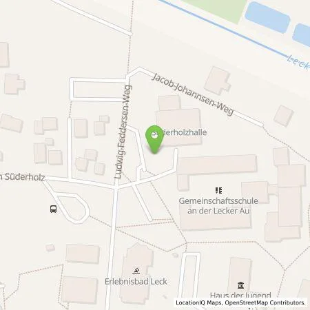 Standortübersicht der Tankstelle Stadtwerke Nordfriesland GmbH in 25917 Leck