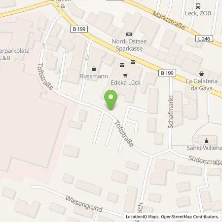 Standortübersicht der Tankstelle Stadtwerke Nordfriesland GmbH in 25917 Leck