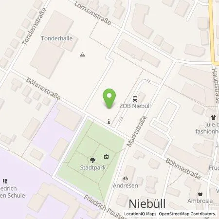 Standortübersicht der Tankstelle Stadtwerke Nordfriesland GmbH in 25899 Niebüll