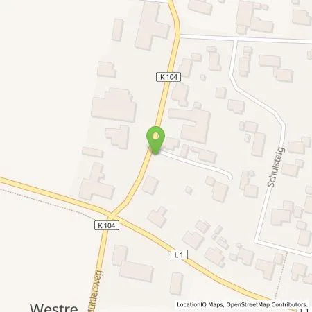 Standortübersicht der Tankstelle Stadtwerke Nordfriesland GmbH in 25926 Westre