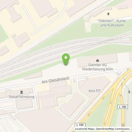 Standortübersicht der Tankstelle Mercedes- Benz AG - Niederlassung Köln / Leverkusen in 50823 Köln