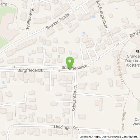 Standortübersicht der Tankstelle Stadtwerke Dachau in 85221 Dachau