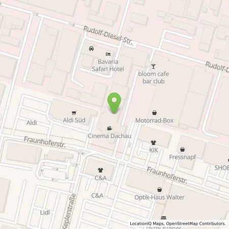 Standortübersicht der Tankstelle Stadtwerke Dachau in 85221 Dachau
