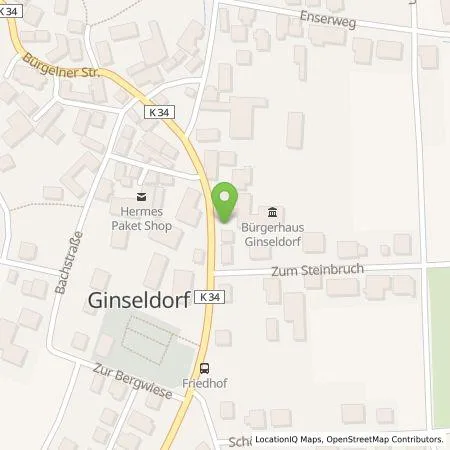 Standortübersicht der Tankstelle Erneuerbare für Marburg-Biedenkopf GmbH & Co. KG in 35043 Marburg-Ginseldorf