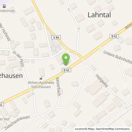 Standortübersicht der Tankstelle Erneuerbare für Marburg-Biedenkopf GmbH & Co. KG in 35094 Lahntal