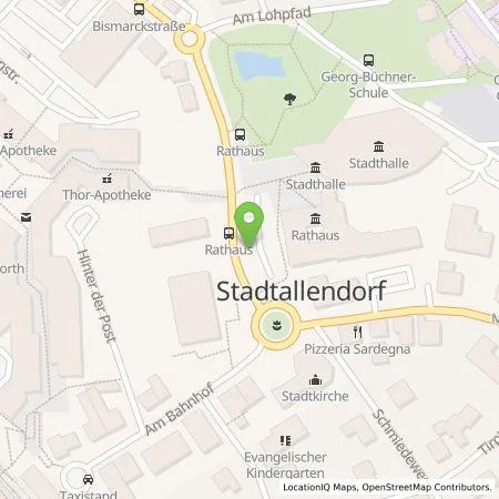 Standortübersicht der Tankstelle Erneuerbare für Marburg-Biedenkopf GmbH & Co. KG in 35260 Stadtallendorf