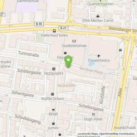 Standortübersicht der Tankstelle B+B Parkhaus GmbH & Co.KG in 74072 Heilbronn