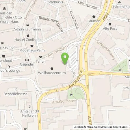 Standortübersicht der Tankstelle B+B Parkhaus GmbH & Co.KG in 74042 Heilbronn