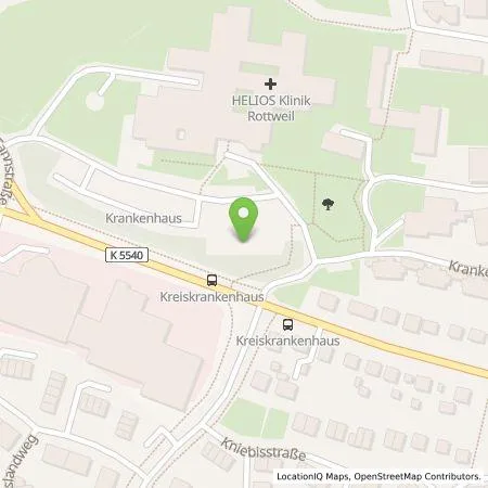 Standortübersicht der Tankstelle B+B Parkhaus GmbH & Co.KG in 78628 Rottweil