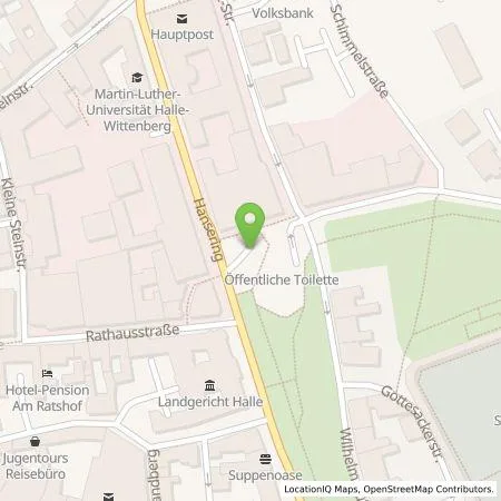 Standortübersicht der Tankstelle B+B Parkhaus GmbH & Co.KG in 06108 Halle